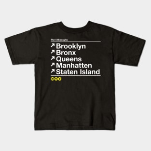 The 5 Boroughs Kids T-Shirt